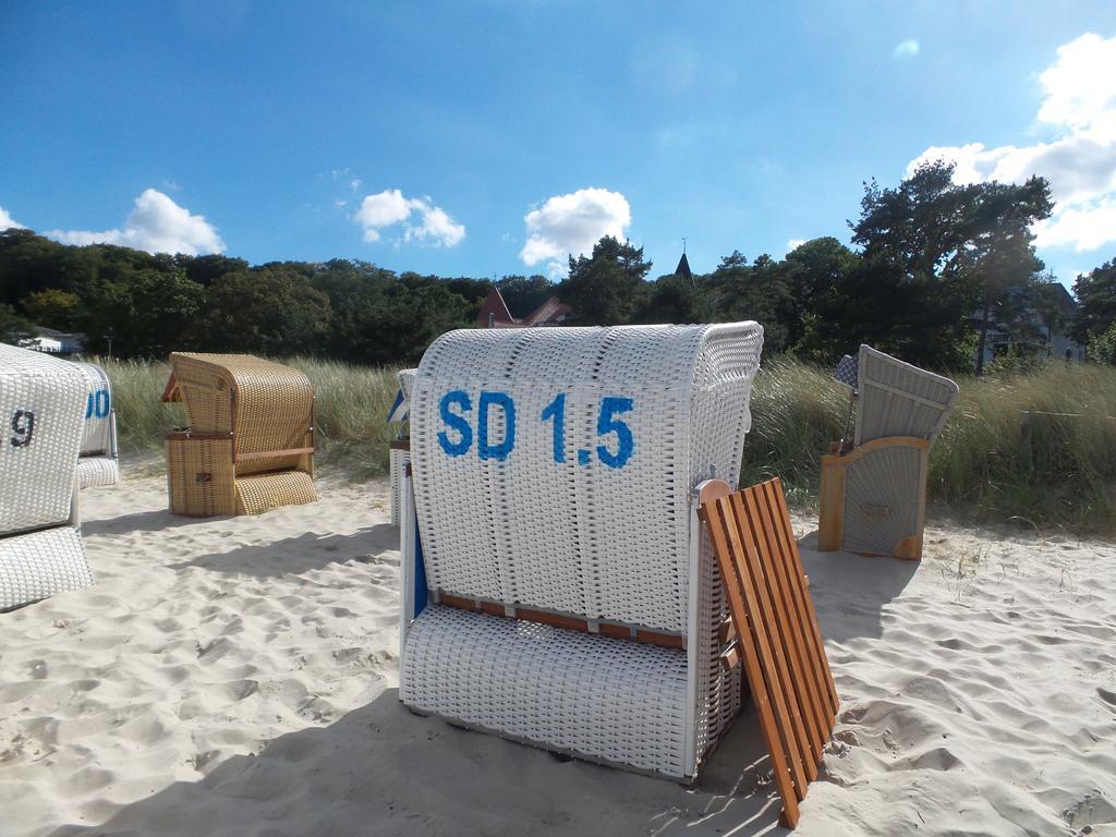 Ruhige Fewo Mit Strandkorb, Villa Stranddistel, Binz Bagian luar foto